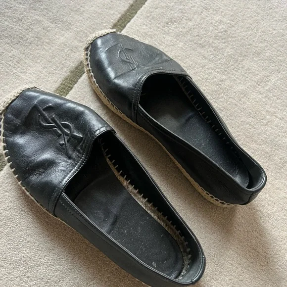 YSL Black Espadrille Flats - Picture 6 of 7